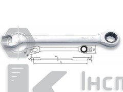 Ключ комбінований з тріскачкою 8 мм, Cr-V (KT2011S-08, Disen)